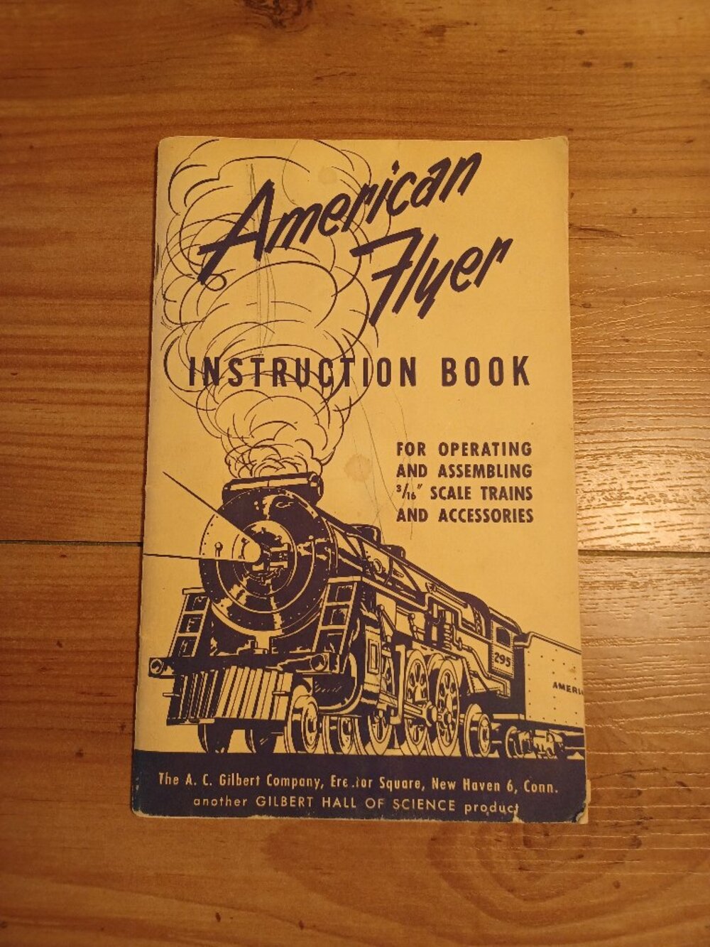 American Flyer Instruction Book For Operating And Assembling 3-16' scale Trains